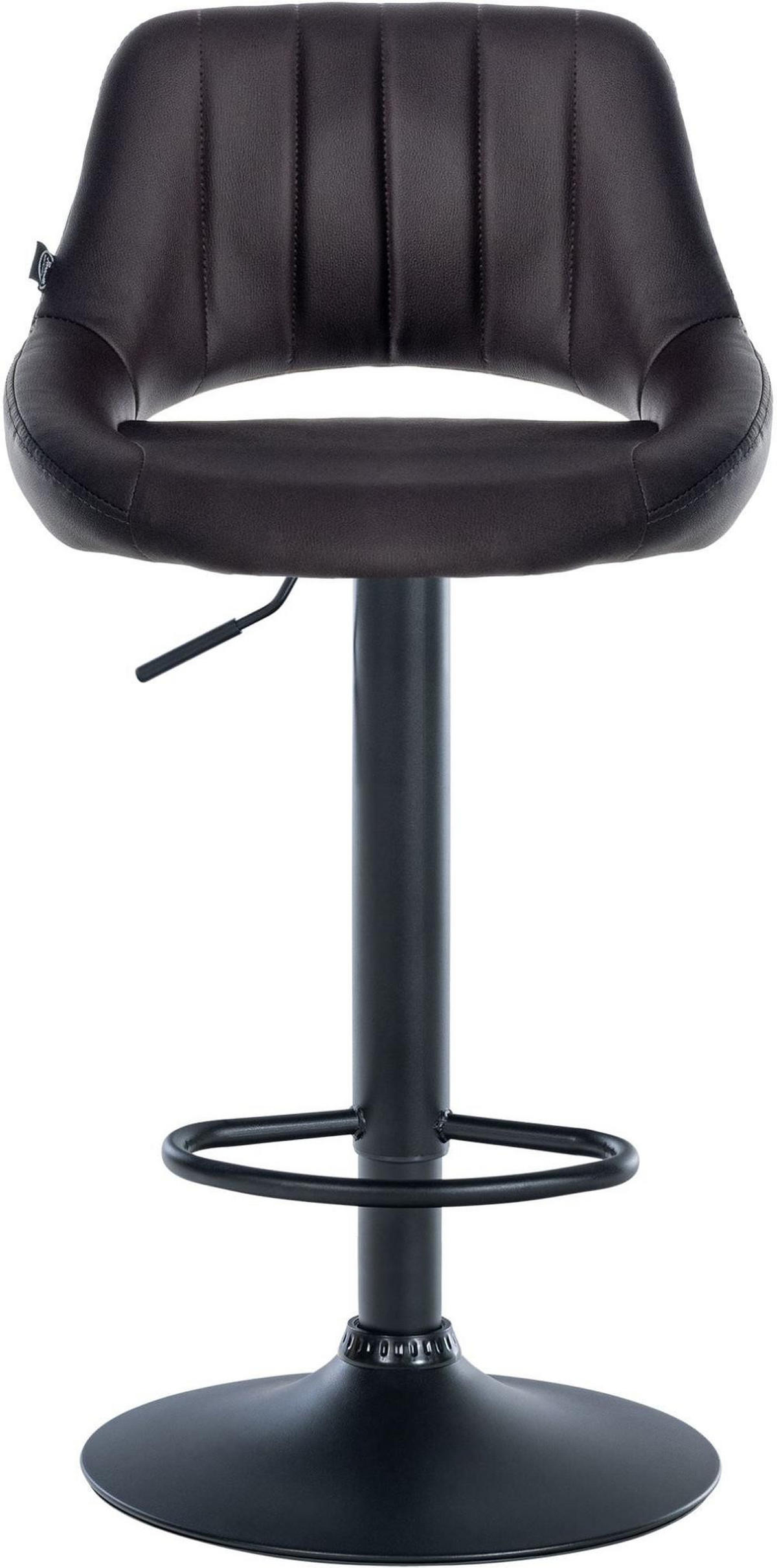 BARHOCKER 2er Set Lederlook braun - Braun, Textil (47/85/48cm) - CLP