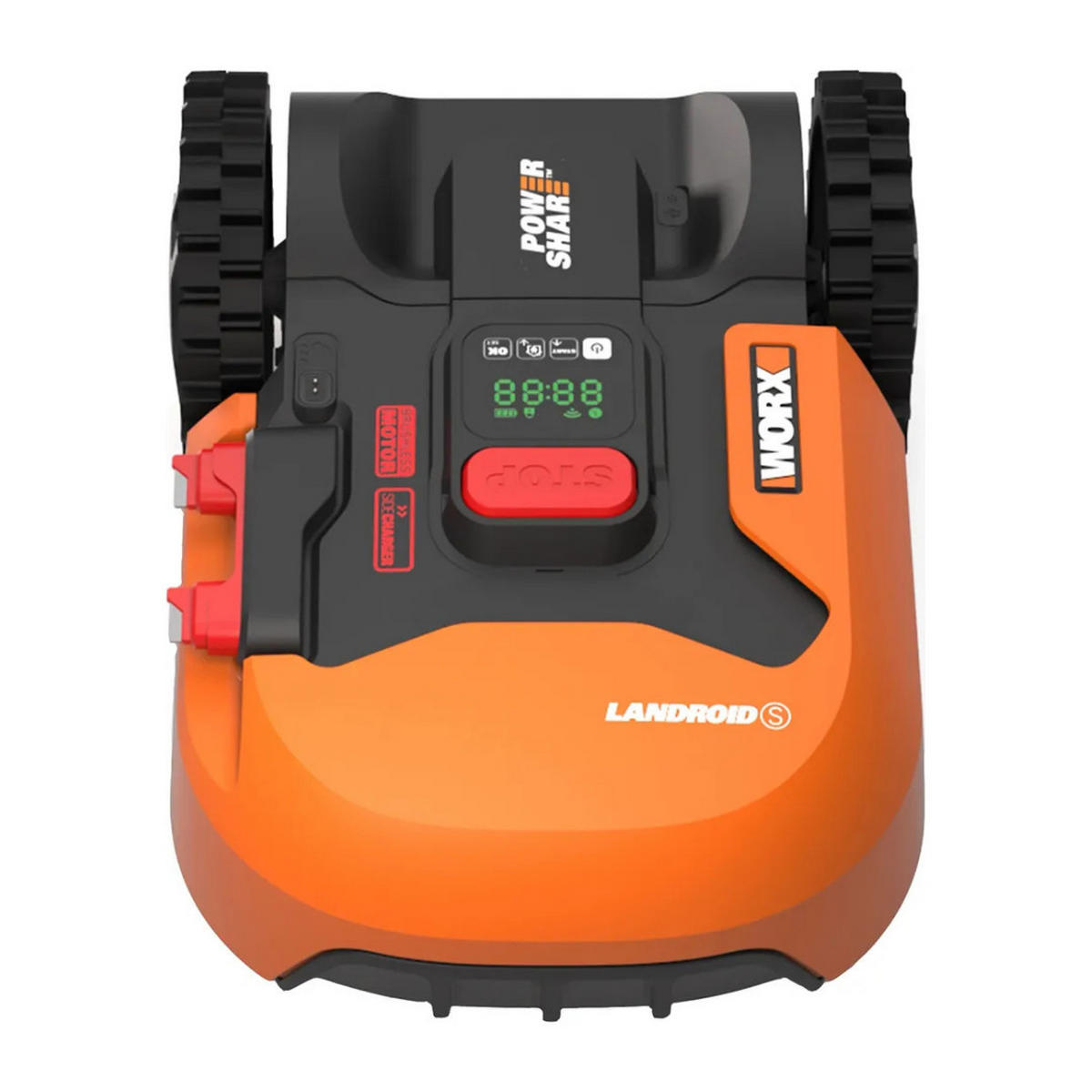 MÄHROBOTER S400 WLAN App Steuerung 400 m² Mulchfunktion Orange Schwarz - Schwarz/Orange, Kunststoff (36.1/26.5/50.7cm) - JUNG