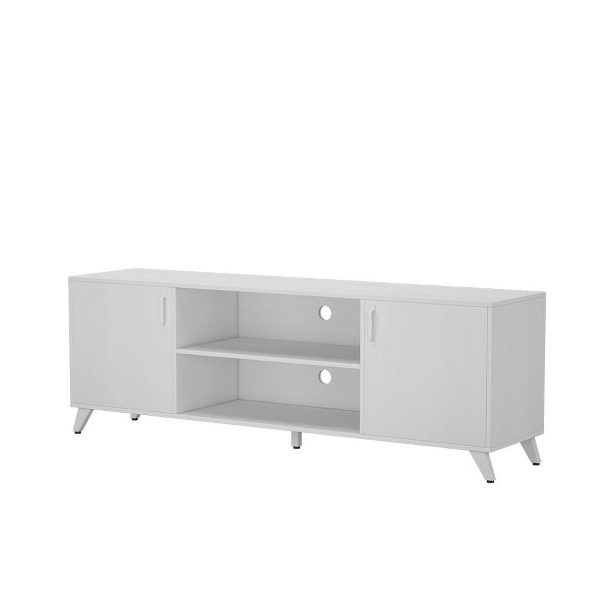 LOWBOARD Maceio Weiß 160 x 54.5 cm mit 2 Türen - Weiß, Holzwerkstoff (160/54.5/38cm) - Vicco