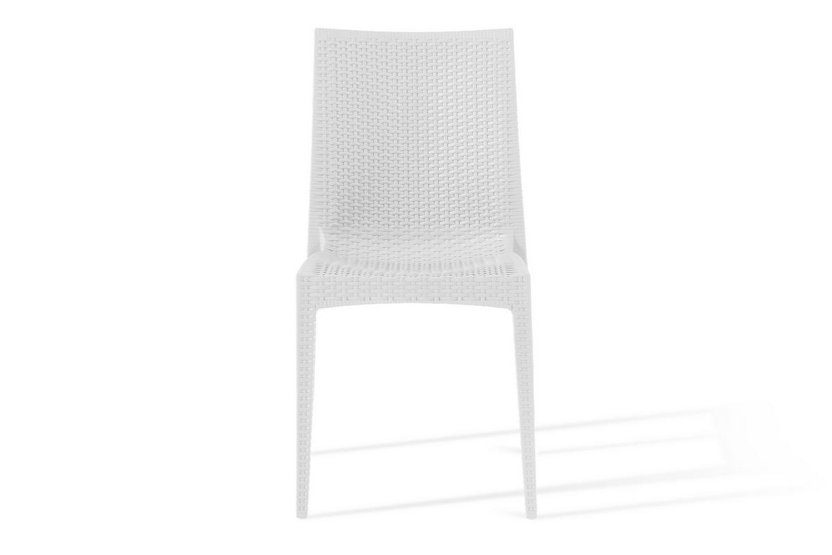GARTENSTUHL ETULI 2-tlg, Weiß - Weiß, Kunststoff (48/88/50cm) - KONSIMO®