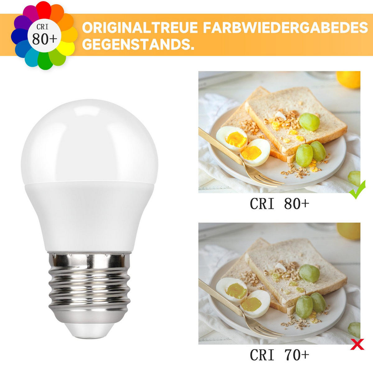 LEUCHTMITTEL Phosmorix 4.5/4.5/7.9 cm - Weiß, Kunststoff (4.5/7.9cm) - ZMH