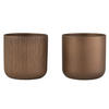 BLUMENTOPF GEN - Keramik - Gold/Kupfer - L - 2er Set - Ø 18,5 cm - Kupferfarben, Keramik (18.5/18cm) - J-Line