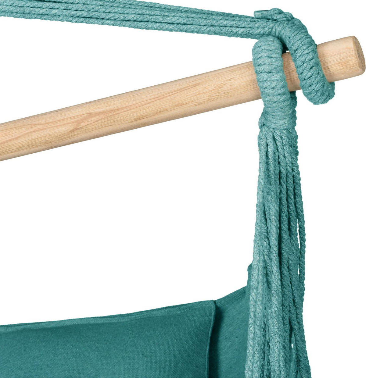 HÄNGESESSEL mit 3 Kissen 75/100/130 cm, bis 140 kg - Grün, Textil (100/130/75cm) - Outtec