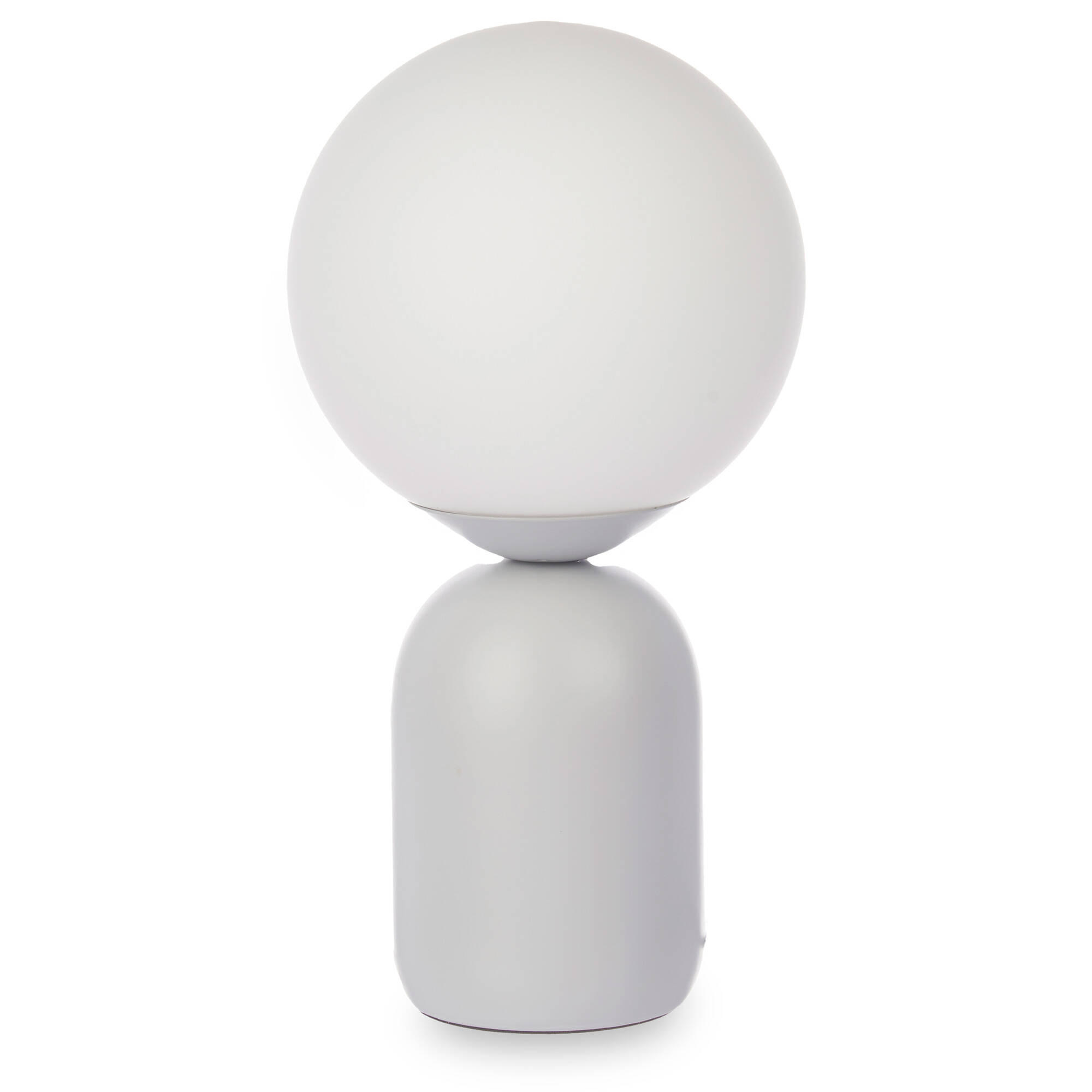 TISCHLAMPE Ball Ø 15 cm - Grau, Keramik (15/15/28.5cm) - Giftdecor
