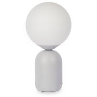 TISCHLAMPE Ball Ø 15 cm - Grau, Keramik (15/15/28.5cm) - Giftdecor