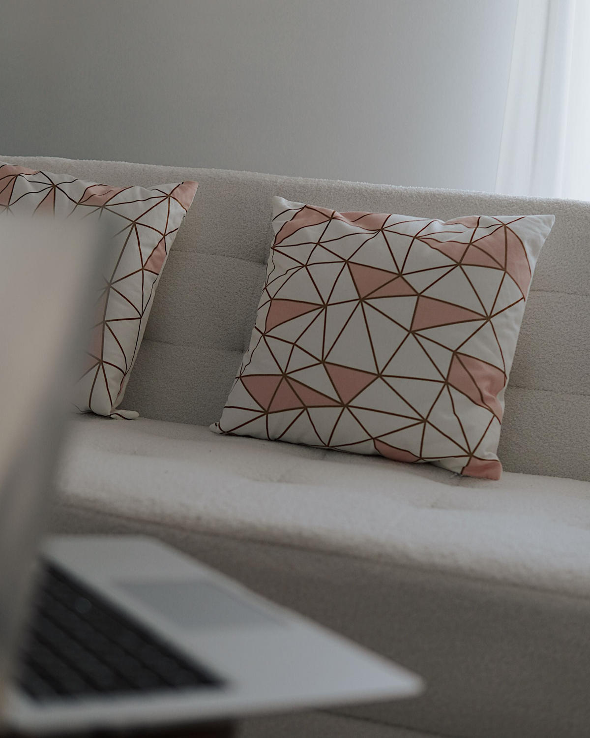 DEKORATIVNÍ POLŠTÁŘ sada 2 ks Bílý 45/45 cm Clarkia - bílá, textil/přírodní materiály (45/45cm) - Beliani