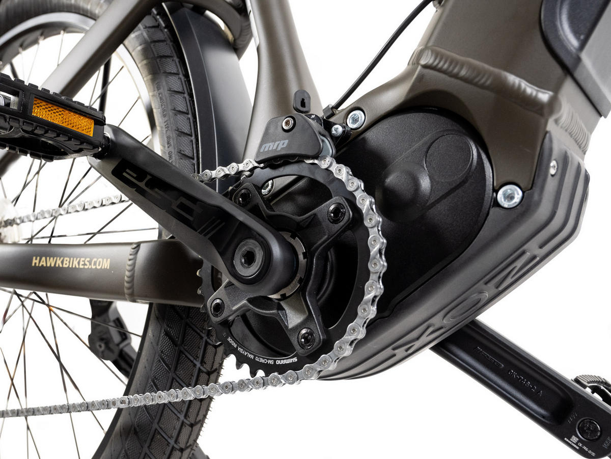 E-SUV E-Bike Green 9 Gang 27,5 Zoll Gr: M & L - Grün, Metall (41cm) - Hawk Bikes
