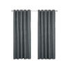 VERDUNKELUNGSVORHÄNGE Bouclé-Stil mit Thermo-Funktion, Ösen 228/228 cm - Dunkelgrau, Textil (228/228cm) - Homescapes