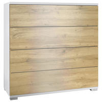 KOMMODE Pavos Eiche Evoke - Eiche San Remo, Holzwerkstoff (76/76/35cm) - Vladon