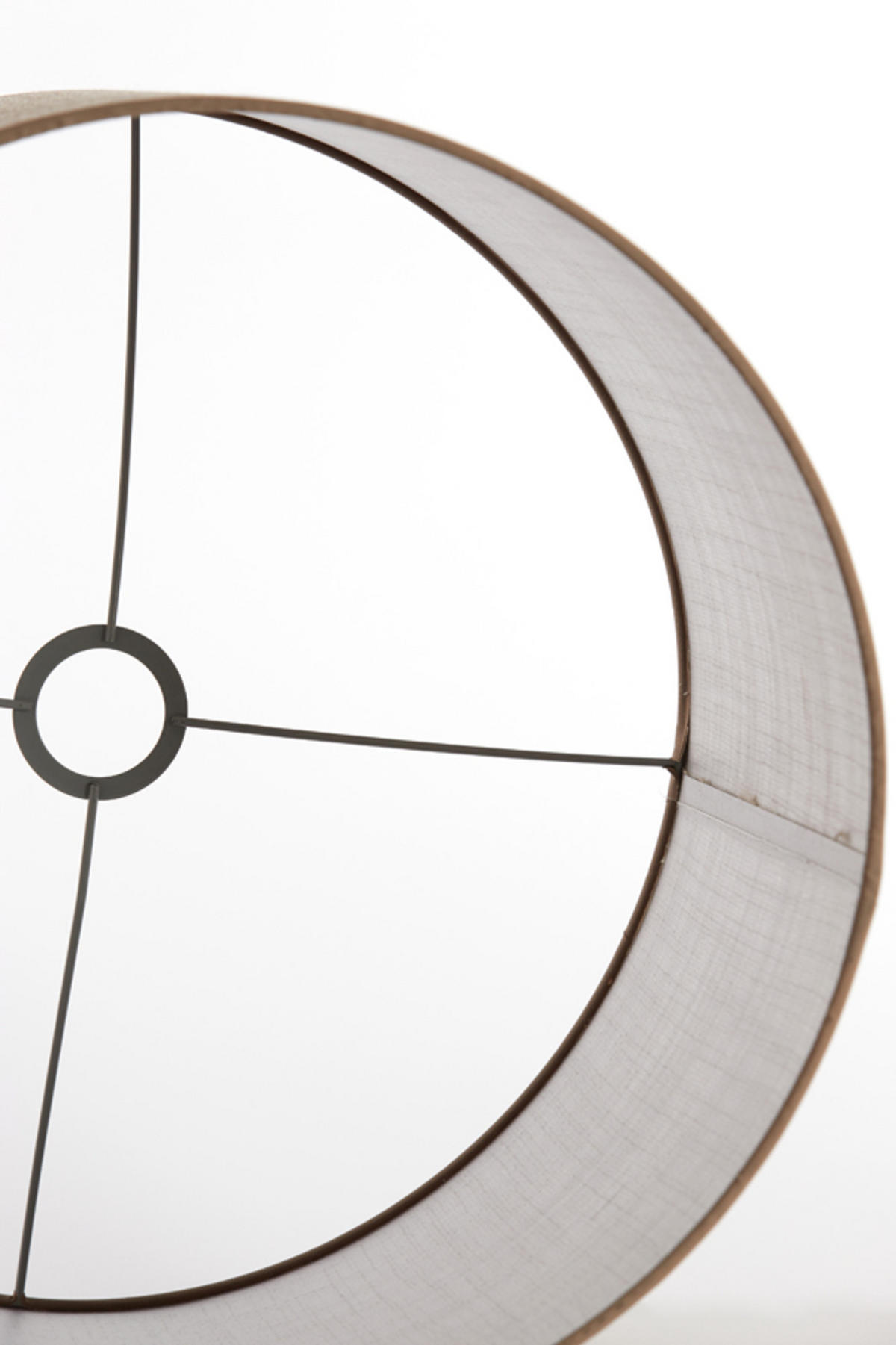 LAMPENSCHIRM Caden Braun Ø40/30 cm - Braun, Textil (40/40/30cm) - Light & Living