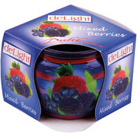 DUFTKERZE "Motiv" Kerze Raumduft Mixed Berries - Blau, Naturmaterialien (7/6cm)