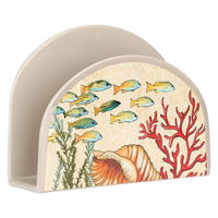 SERVIETTENHALTER 15,6 x 4 x 12 cm Sea Life - Multicolor, Kunststoff (4/15cm) - Rose & Tulipani