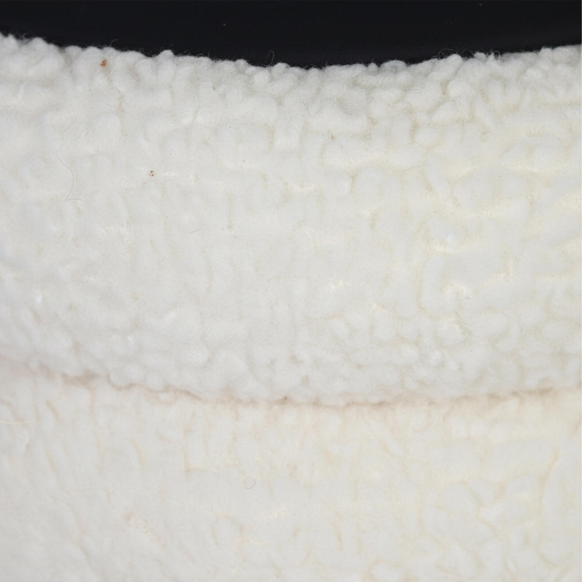 HOCKER - Weiß, Holzwerkstoff/Textil (37/44/37cm) - Relaxdays