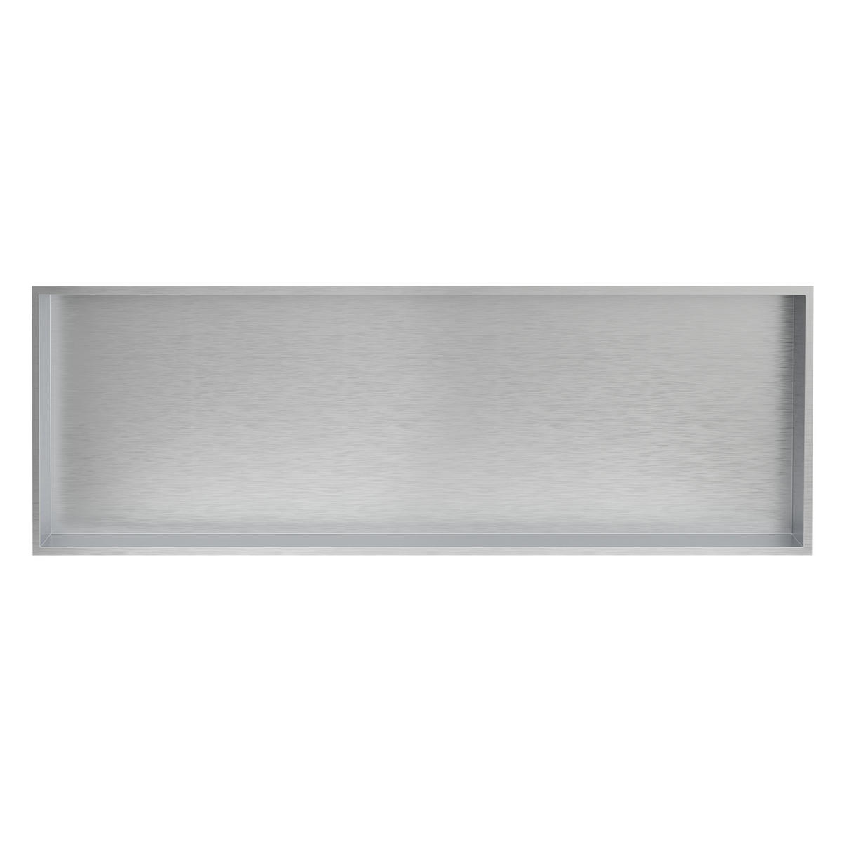 DUSCHNISCHE Silber 90/30 cm - Silberfarben, Metall (32/10/92cm) - LuxeBath