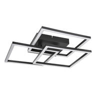 LED DECKENLEUCHTE Lysven 40/40/8.7 cm - Schwarz, Kunststoff (40/40/8.7cm) - ZMH