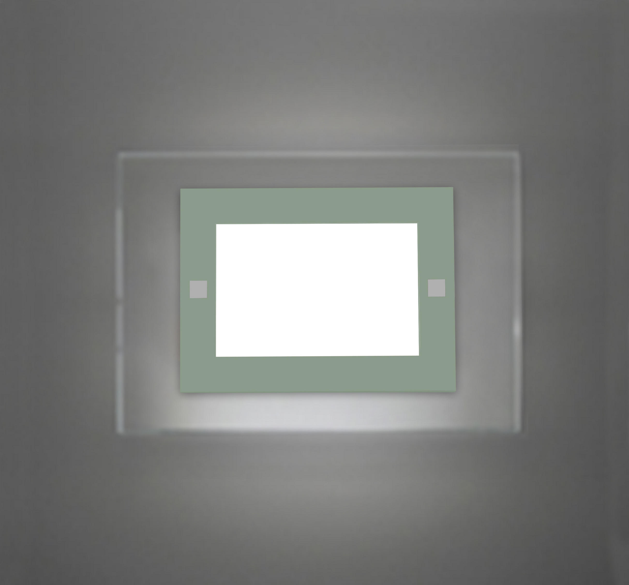 WANDLEUCHTE - Grün, Glas (35/25/6cm) - Lumicom