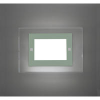 WANDLEUCHTE - Grün, Glas (35/25/6cm) - Lumicom
