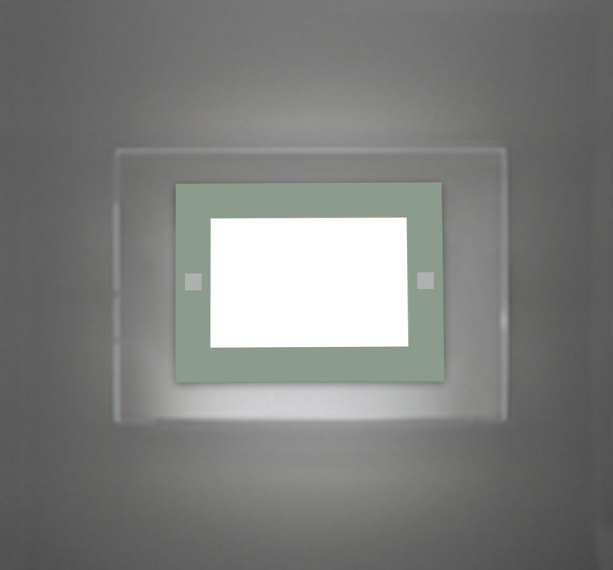 WANDLEUCHTE - Grün, Glas (35/25/6cm) - Lumicom