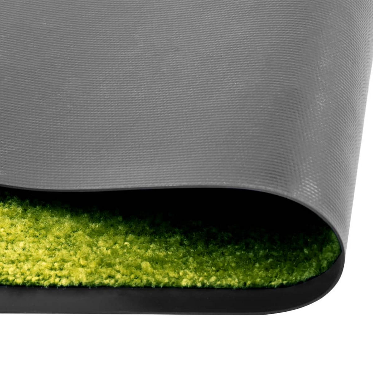 FUSSMATTE Waschbar Grün 60/180 Cm - Grün, Textil (60/180cm) - vidaXL