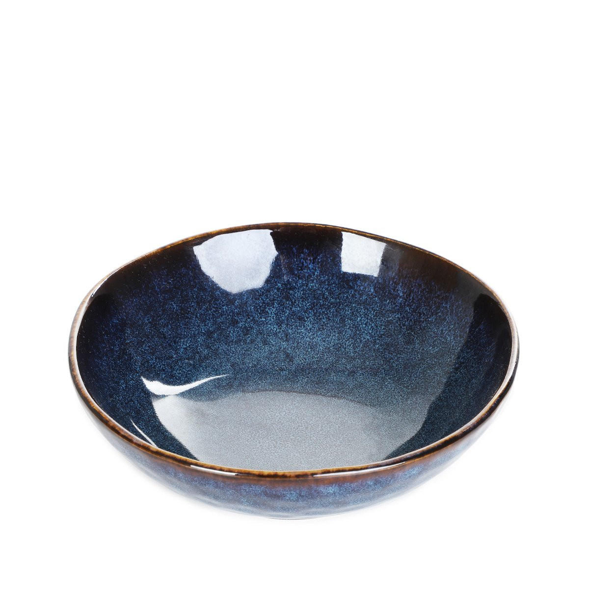 SCHALE Casper dunkelblau 17/6 cm 6er-Set - Dunkelblau, Keramik - Homla