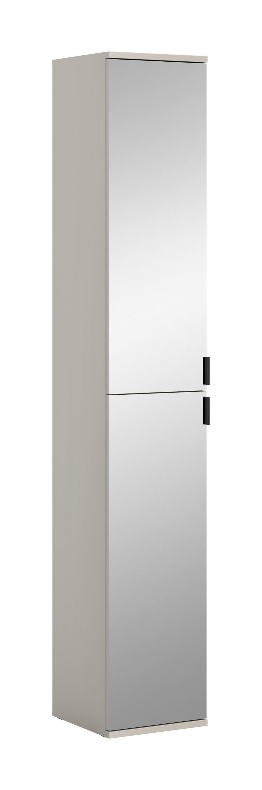 SPIEGELSCHRANK Projekt X Spiegelglas 30/34/193 cm - Beige, Holzwerkstoff (30/193/34cm) - Xonox