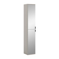 SPIEGELSCHRANK Projekt X Spiegelglas 30/34/193 cm - Beige, Holzwerkstoff (30/193/34cm) - Xonox