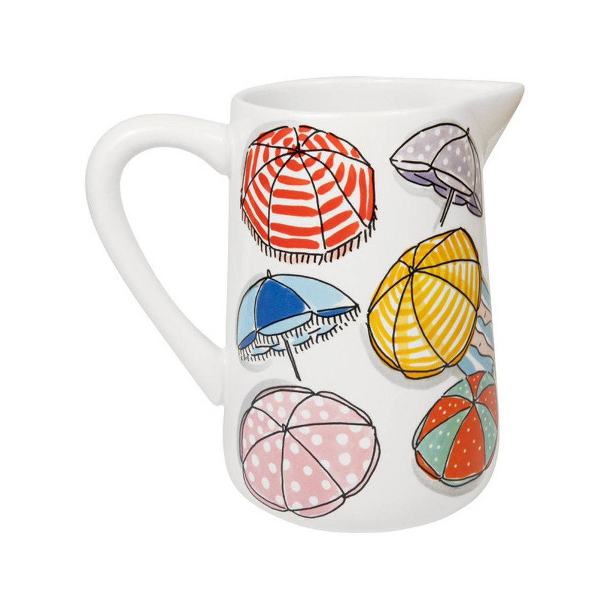 SAFTKANNE Sonnenschirm in Bunt - 1000 ml - Multicolor, Keramik (1L) - Blond Amsterdam