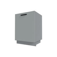 KÜCHENUNTERSCHRANK Bonn D1D/60 Dust Grey Matt / Grau Matt 60 / 50 / 82cm - Grau, Holz/Holzwerkstoff (60/82/50cm) - Feldmann-Wohnen
