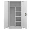 MEHRZWECKSCHRANK Metall abschließbar REKL 185x90x45cm Grau - Grau, Metall (90/185/45cm) - DELUKE