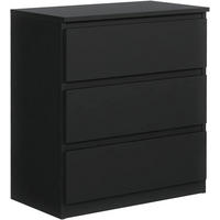 KOMMODE 70 Schwarz 70x39x78,5 cm - Schwarz, Holzwerkstoff (70/78.5/39cm) - Mobelsta