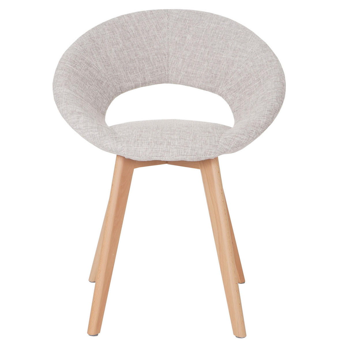 ESSZIMMERSTUHL Beige, Grau - Beige/Grau, Holz (60/79/50cm) - MCW