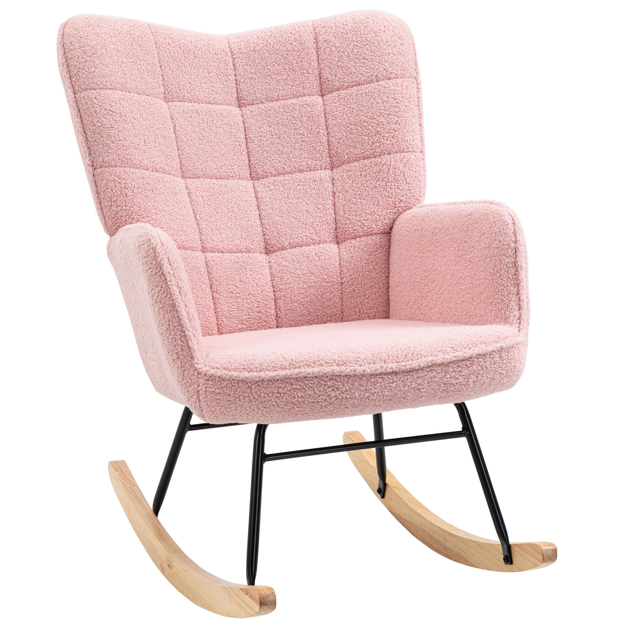 Okwish Schaukelstuhl Rosa 98x101x71 cm
