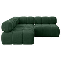 ECKSOFA modulares Sofa Samaro-L1 - 190x190x70 cm Grün Cord - Grün, Holzwerkstoff/Textil (190/190cm) - ALTDECOR