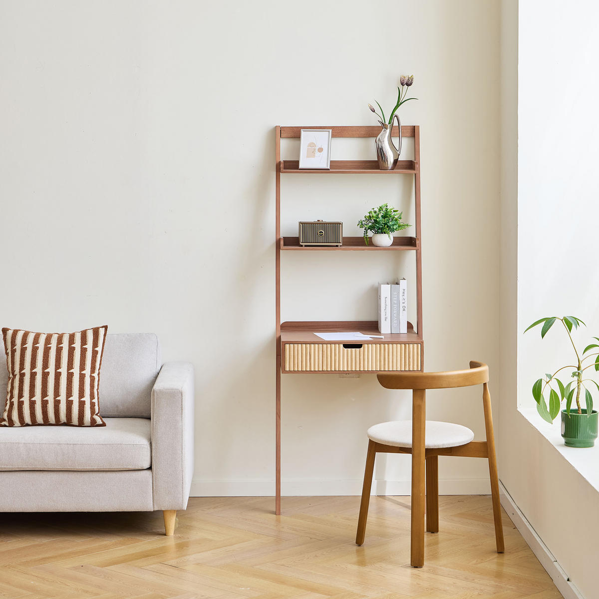 WANDSCHREIBTISCH Rechteckig Dunkelbraun 65 x 50 x 170 cm - Dunkelbraun, Holz (50/65/170cm) - Nordlys