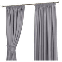 VERDUNKELUNGSVORHÄNGE Fischgrät mit Thermo-Funktion, Kräuselband 117/228 cm - Grau, Textil (117/228cm) - Homescapes