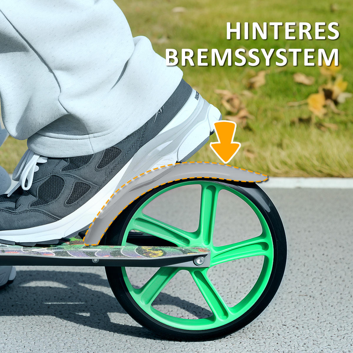 KINDERSCOOTER, Grün, Kunststoff, Metall - Grün, Kunststoff/Metall (94/38/103cm) - AIYAPLAY