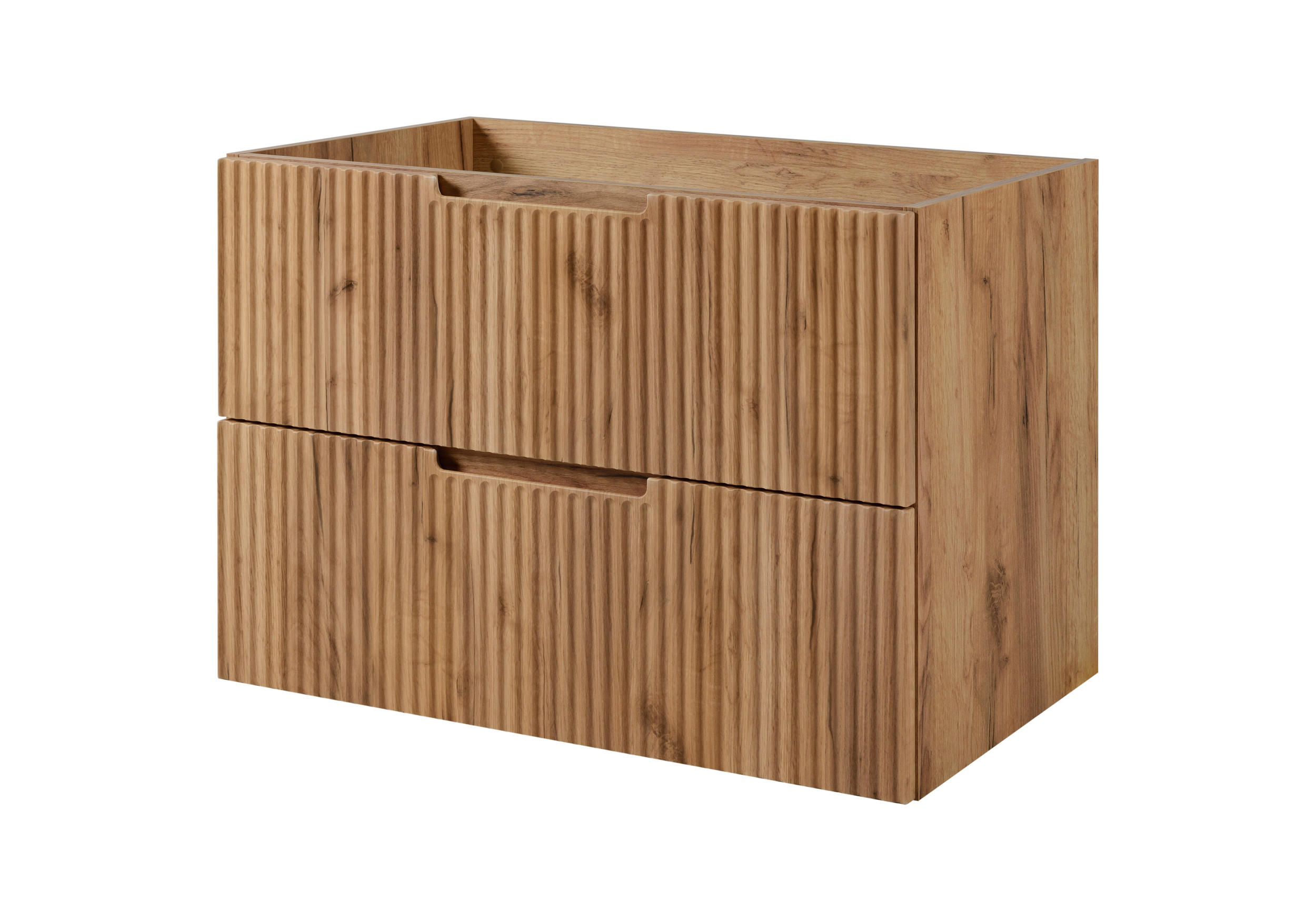 BADEZIMMERSCHRANK : Craft Eiche, 80 x 57 x 46 cm - Braun, Holzwerkstoff (80/57/46cm) - 3XE LIVING