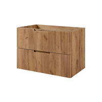 BADEZIMMERSCHRANK : Craft Eiche, 80 x 57 x 46 cm - Braun, Holzwerkstoff (80/57/46cm) - 3XE LIVING