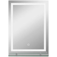 BADSPIEGEL Aluminium Hartglas Silber - Silberfarben, Metall (2.7/70/50cm) - Kleankin