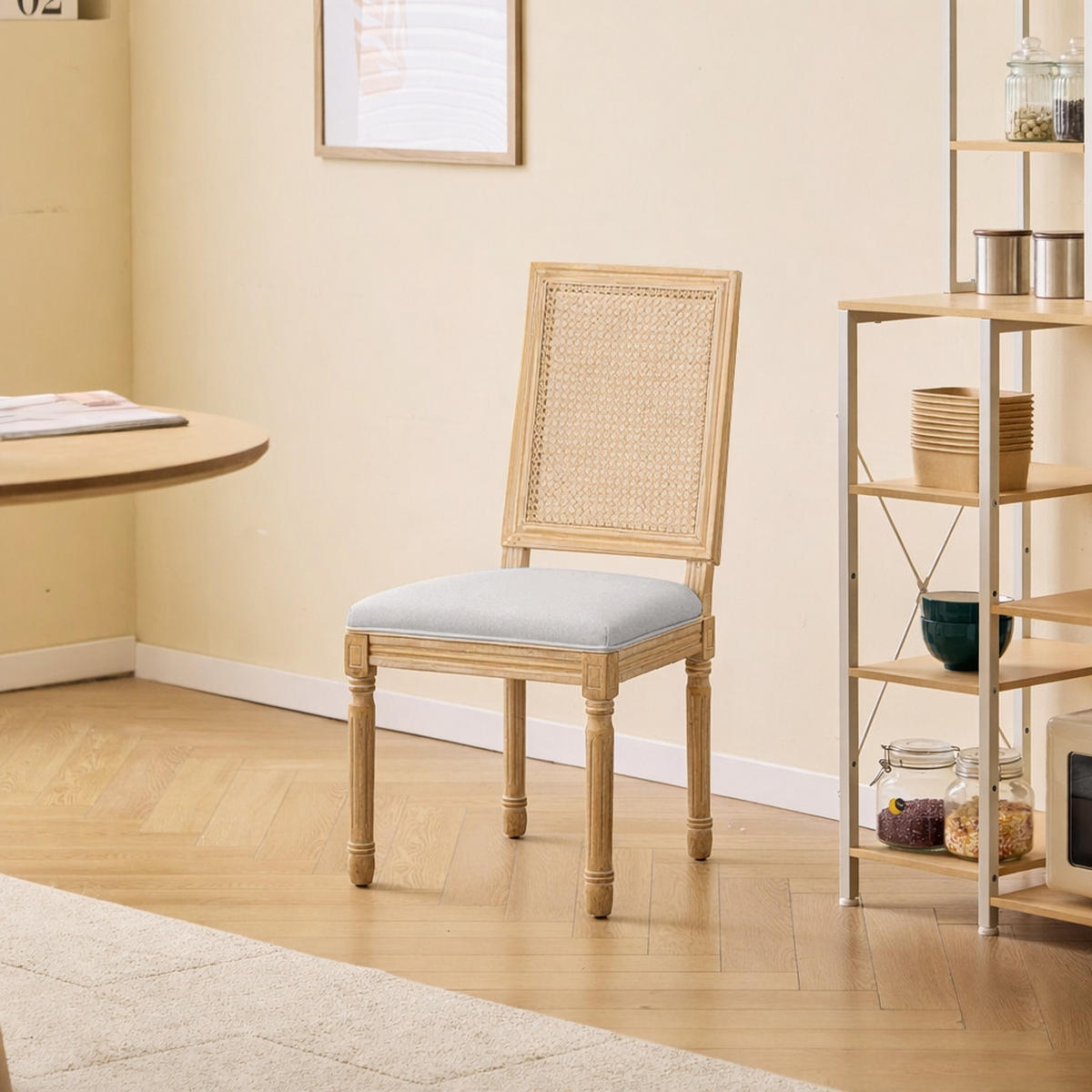 STUHL 2er-Set Holz Grau - Grau, Holz (50/98/59cm) - Nordlys