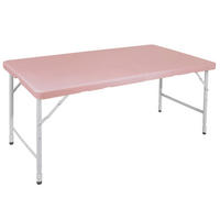 GARTENKLAPPTISCH Klappbarer Multifunktionstisch 125/61/58-74 cm - Pink, Kunststoff (125/61/74cm) - ComfortXL