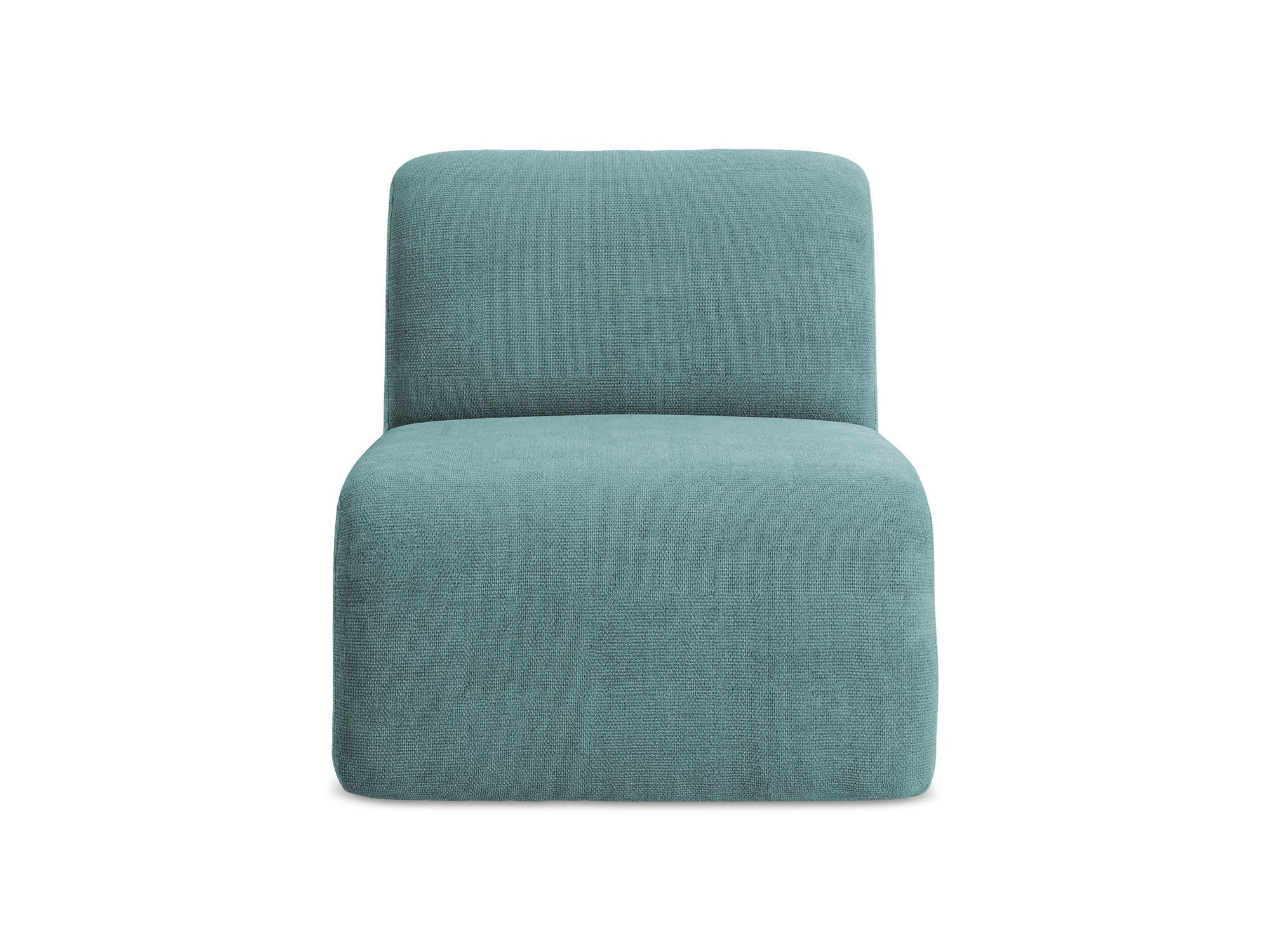 SOFAELEMENT Chenille Stoff Blau - Blaugrau/Schwarz, Holzwerkstoff/Kunststoff (70/75/94cm) - Makamii