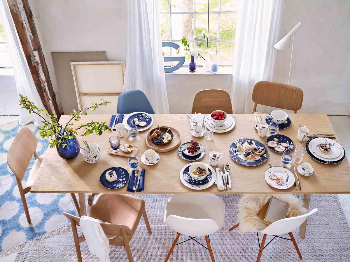BROTTELLER Vieux Luxembourg Brindille blau ø 17,8 cm 6er Set - Blau, Keramik (17.7cm) - Villeroy & Boch
