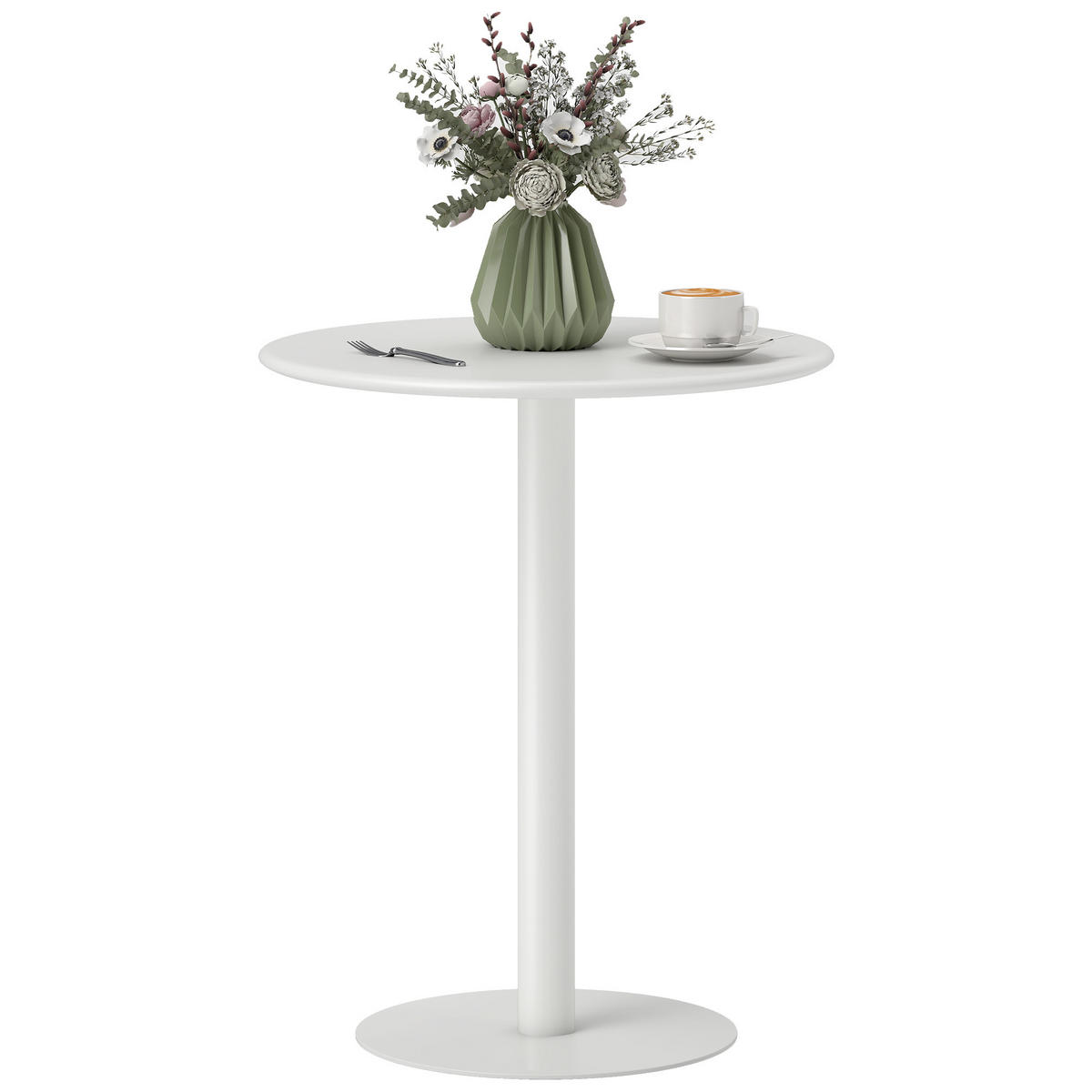 ESSTISCH Weiß 1 Stück - Weiß, Naturmaterialien (60/60/72cm) - GiPP