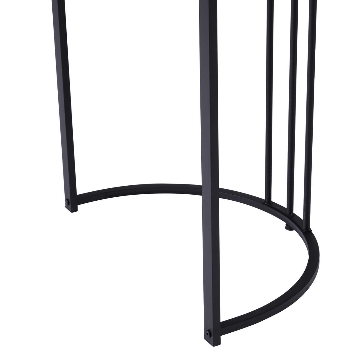 ESSTISCH rechteckig 140x80 cm MDF Metallgestell Weiß - Weiß, Metall (140/80/75cm) - Meubliv