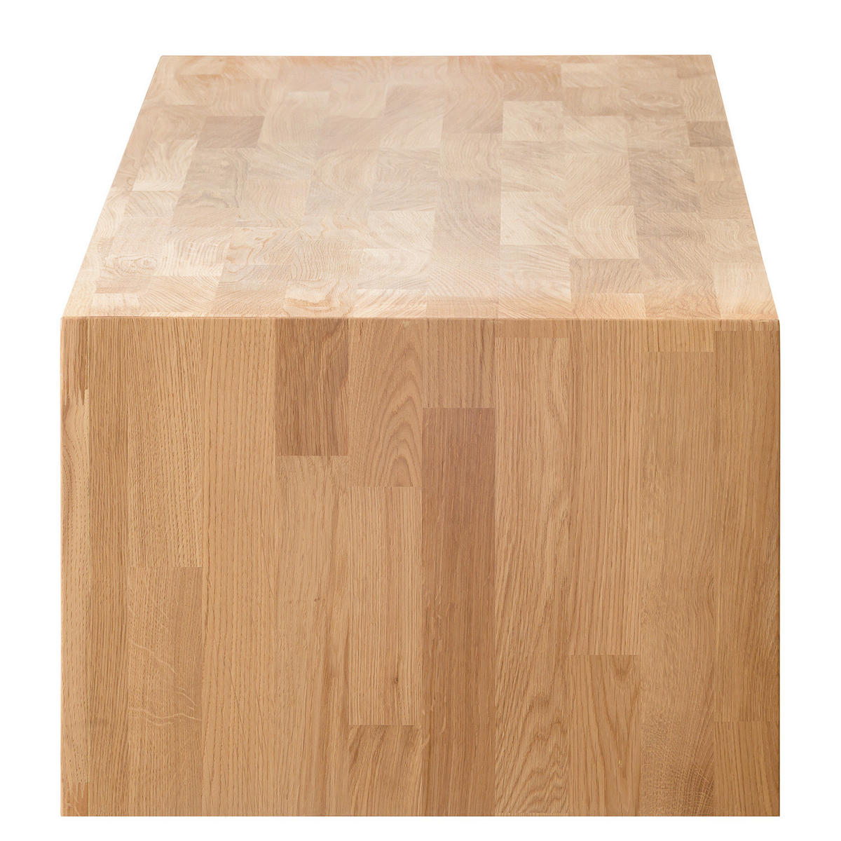 TV-LOWBOARD - Massivholz - Eichefarben, Holz (140/35/50cm) - home24