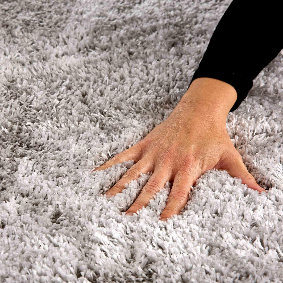 HOCHFLORTEPPICH PAULIE - Hellgrau, Textil (80/150cm) - Astra