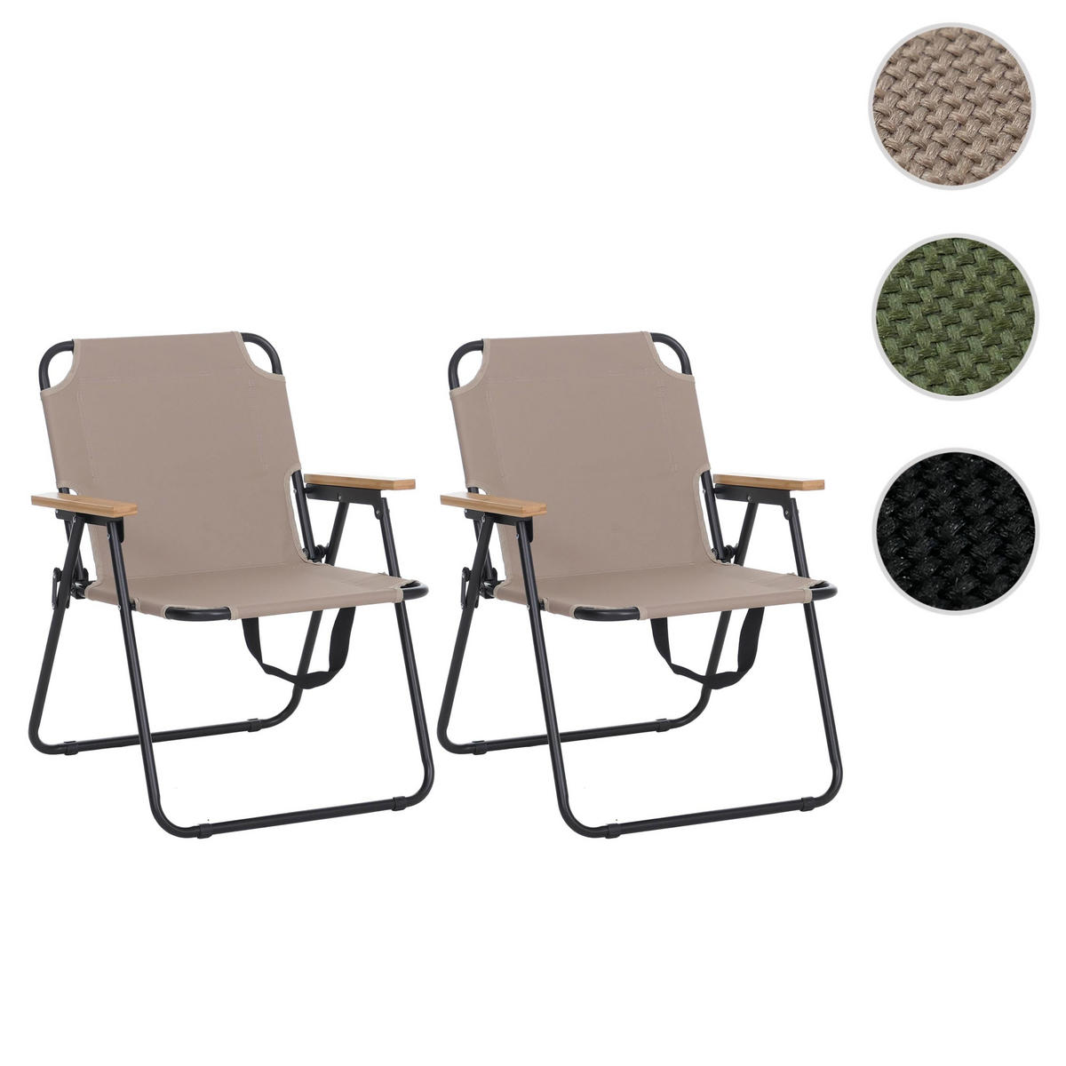 CAMPINGSTUHL Beige - Beige, Textil (57/71/57cm) - MCW