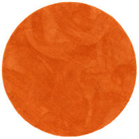 SUPER SOFT KINDER HOCHFLOR TEPPICH SILKY KIDS RUND - Orange, Textil (160/160cm) - Pergamon