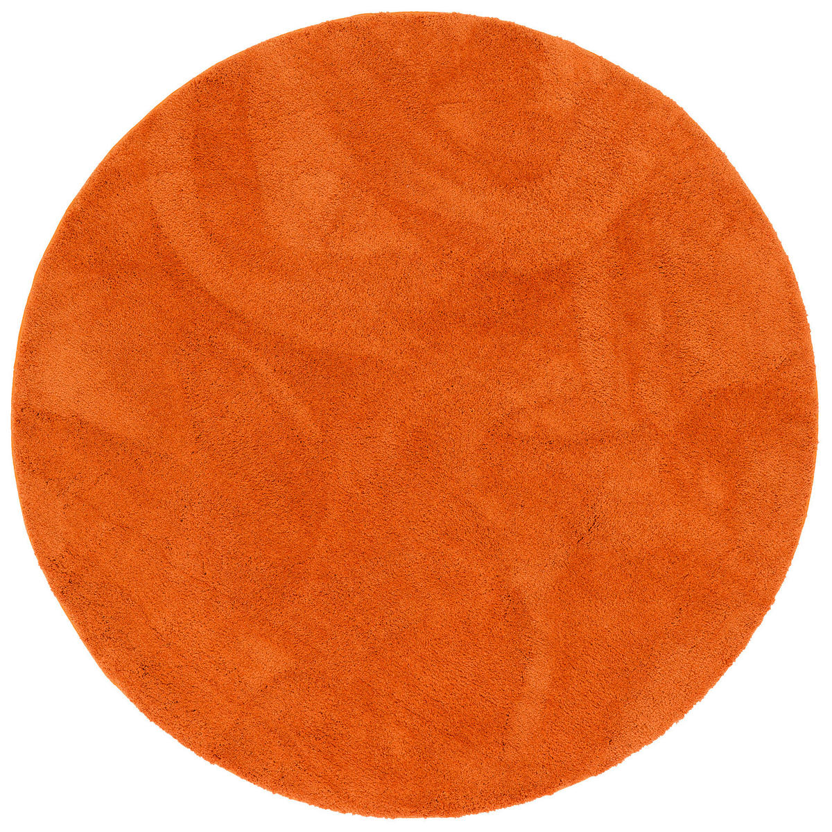 SUPER SOFT KINDER HOCHFLOR TEPPICH SILKY KIDS RUND - Orange, Textil (160/160cm) - Pergamon